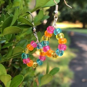 Beaded Hoop Earrings
